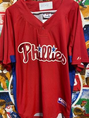 Vintage Majestic Philadelphia Phillies Baseball Jersey
